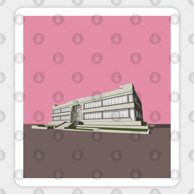 Coty Cosmetics Factory, Brentford, London - 1932 Sticker by adam@adamdorman.com